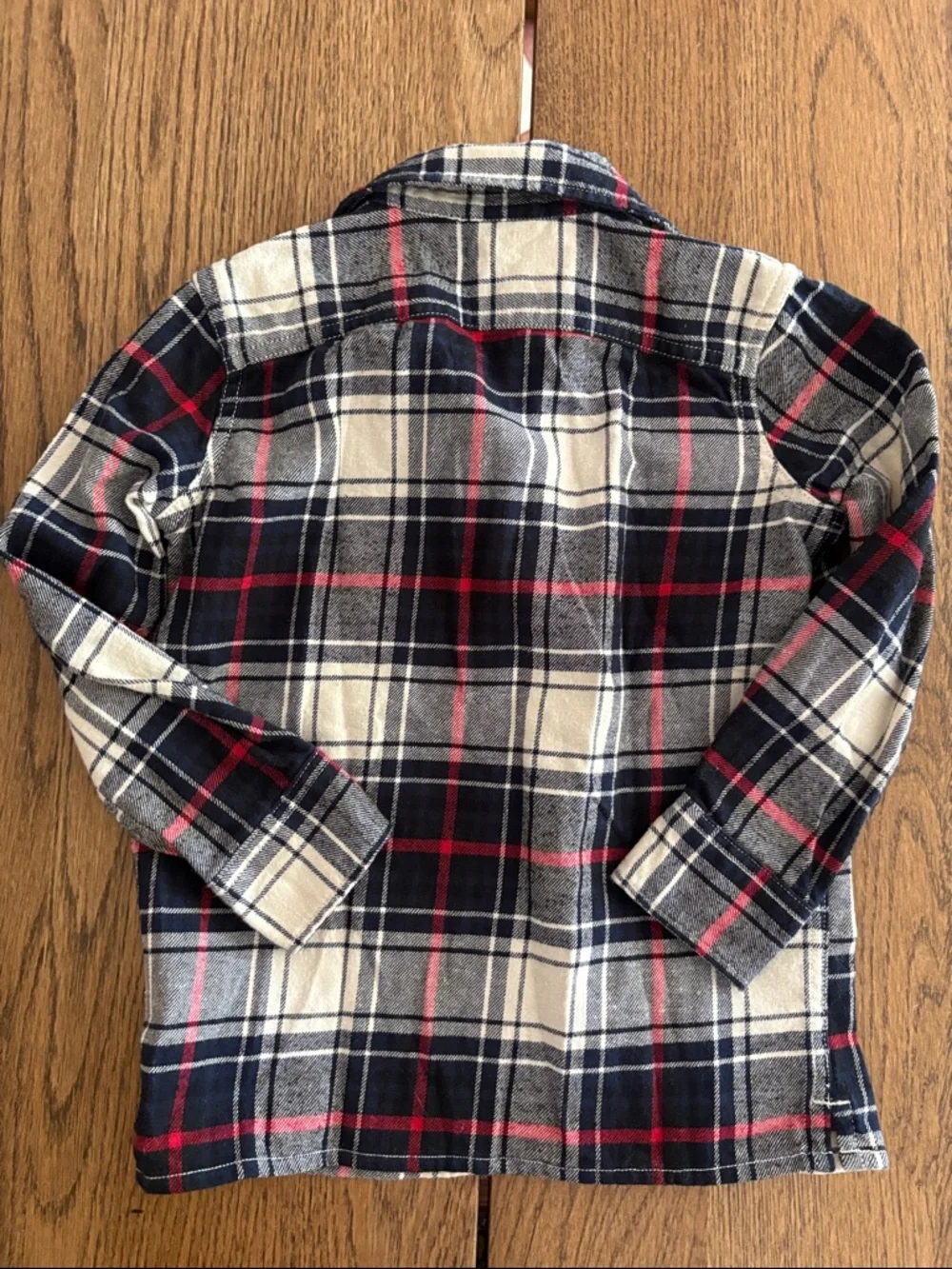 GAP Boys 4# Plaid Button-Down Flannel Shirt